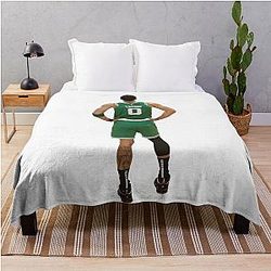 Jayson Tatum Basketball Throw Blanket