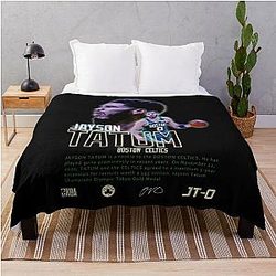 Jayson Tatum - The Next Legend Basketball Throw Blanket