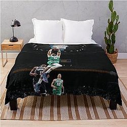 Jayson Tatum Dunk Throw Blanket