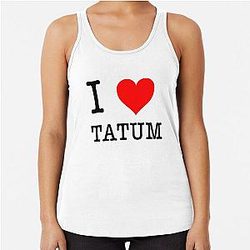 I Love Jayson Tatum Racerback Tank Top