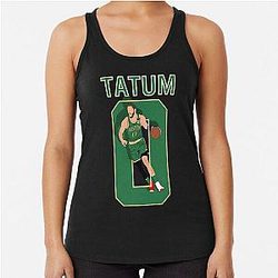 Jayson Tatum Green Racer Back Tank Top