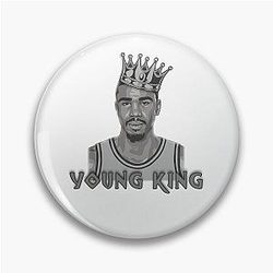 Jayson Tatum Young King Basketball Pin