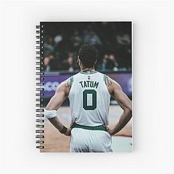 Jayson Tatum Back Spiral Notebook