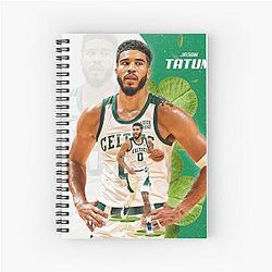 Jayson Tatum Basketball Spiral Notebook