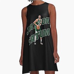 Jayson Tatum Basketball A-Line Dress for Men Women