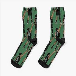 Jayson Tatum Holds the Socks
