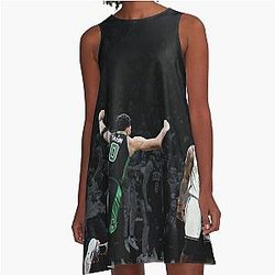 Jayson Tatum Celebration Game winner Kyrie Irving A Line Dress