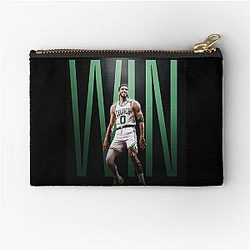 Jayson Tatum Boston Win Zipper Pouch
