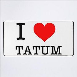 I Love Jayson Tatum Desk Mat