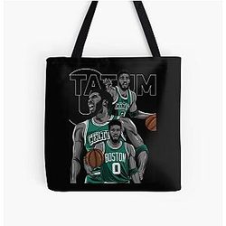 Jayson Tatum Basketball Tote Bag