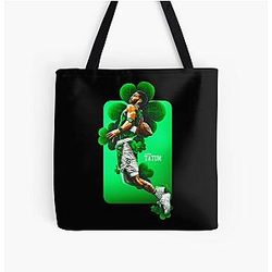 Jayson Tatum Basketball Tote Bag