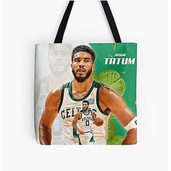 Jayson Tatum Basketball FMVP Tote Bag
