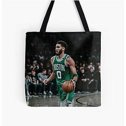 Jayson Tatum FMVP All Over Print Tote Bag