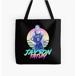 Jayson Tatum Vintage Retro Tote Bag