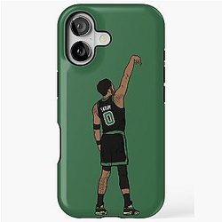 Jayson Tatum Holds the Tough iPhone Case