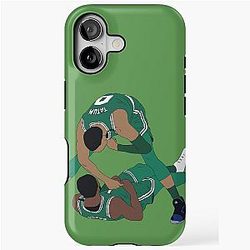 Jaylen Brown and Jayson Tatum Celebration iPhone Case