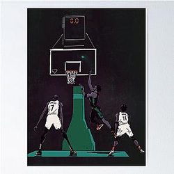 Jayson Tatum Buzzer Beater Game-Winner Poster