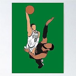 Jayson Tatum Dunks LeBron Poster