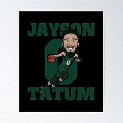 Jayson Tatum Basketball Poster for Men and Women