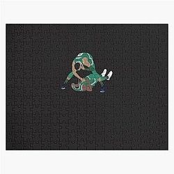 Jaylen Brown and Jayson Tatum Celebration Jigsaw Puzzle