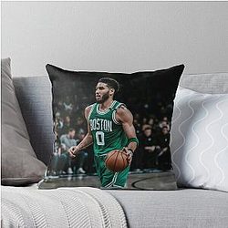 Jayson Tatum FMVP Throw Pillow