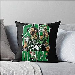Jayson Tatum Art Design Throw Pillow