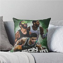 Jayson Tatum Basketball Throw Pillow