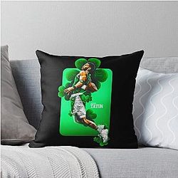 Jayson Tatum Basketball Throw Pillow