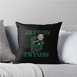 Jayson Tatum Basketball for Men Women Throw Pillow