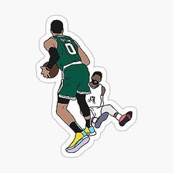 Jayson Tatum Crosses Paul George