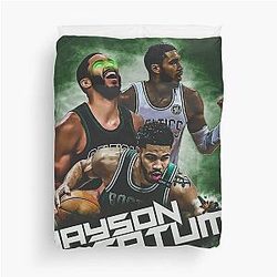 Jayson Tatum Basketball Duvet Cover