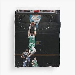 Jayson Tatum Dunk Duvet Cover