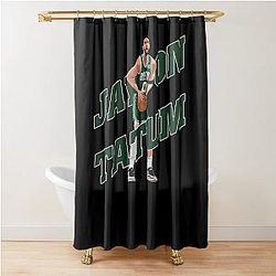 Jayson Tatum Basketball Shower Curtain For Men Women