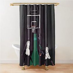 Jayson Tatum Buzzer Beater Game Winner Shower Curtain