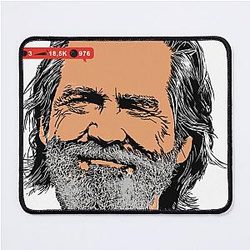 Jeff Bridges Pop Culture Portrait Mouse Pad