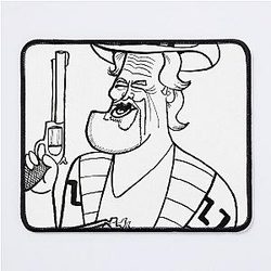 Caricature Jeff Bridges Mouse Pad