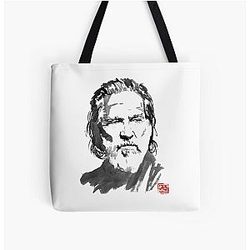 Jeff Bridges All Over Print Tote Bag