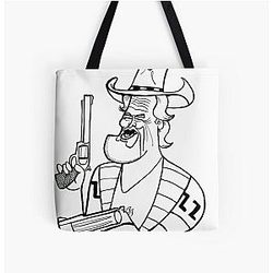 Caricature Jeff Bridges Tote Bag