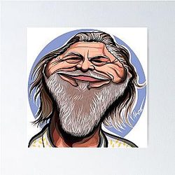 The Dude Jeff Bridges Poster