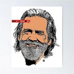Jeff Bridges Pop Culture Poster