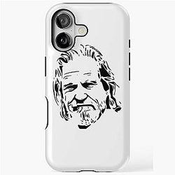 Jeff Bridges Stencil Artwork iPhone Tough Case