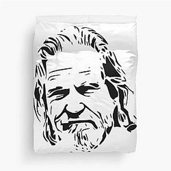 Jeff Bridges Stencil Artwork Duvet Cover

after re-examining the title I came up with:
Jeff Bridges Stencil Duvet Cover
