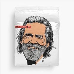 Jeff Bridges Pop Culture Duvet Cover