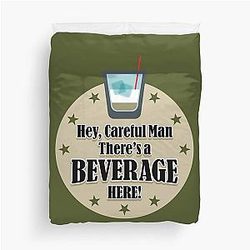 The Big Lebowski, Jeff Bridges, The Dude Abides Duvet Cover