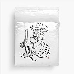 Caricature Jeff Bridges Duvet Cover