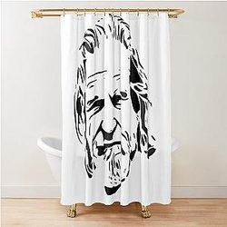 Jeff Bridges Stencil Art Shower Curtain