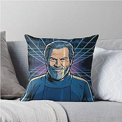 Jeff Bridges in Tron Throw Pillow