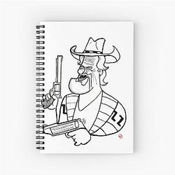 Caricature Jeff Bridges Notebook