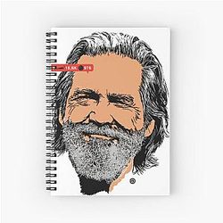 Jeff Bridges Pop Culture Portrait Notebook