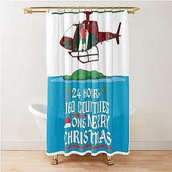Survivor Jeff Probst Merry Christmas Shower Curtain